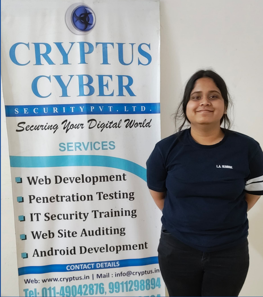 SHREYA - Cryptus Cyber Security placed at CAPGEMINI