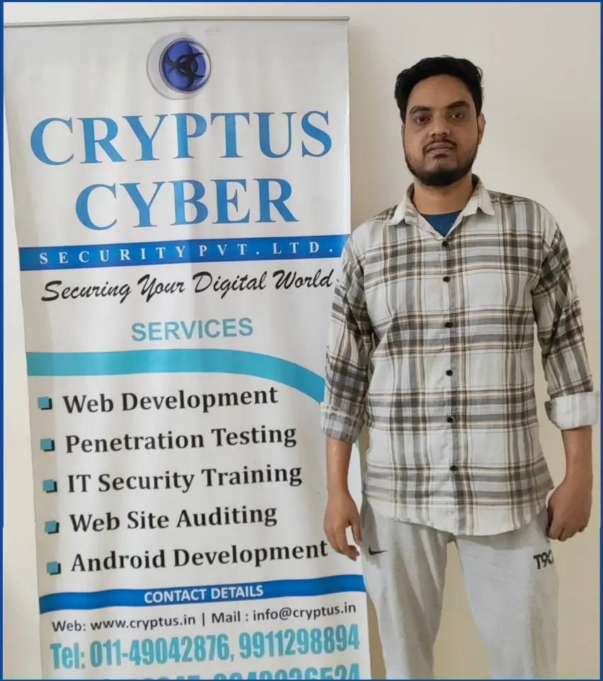 ZEESHAN - Cryptus Cyber Security placed at INDIGO AIRLINES